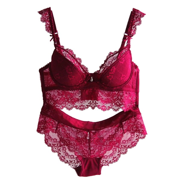 Hot Lingerie! Details about Sexy Pink Two Tones Stretch Lace Bra with Cutout Panty Set Hot Lingerie! Details about Sexy Pink Two Tones Stretch Lace Bra with Cutout Panty Set